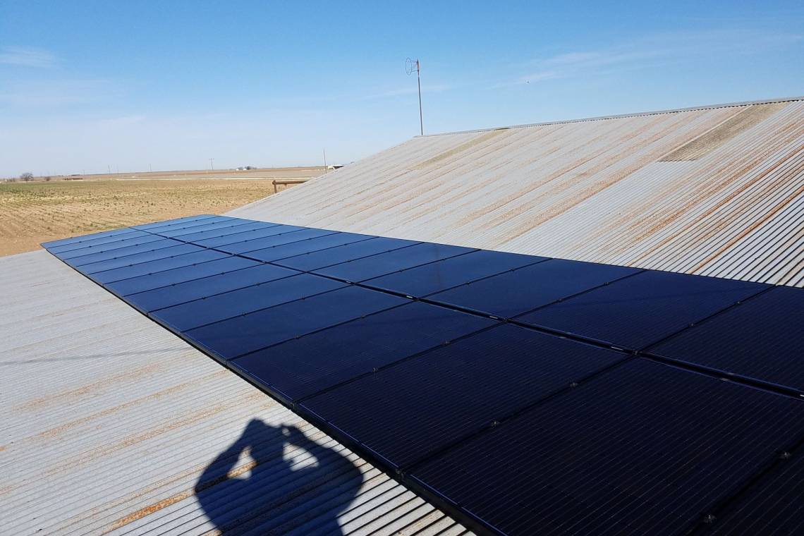 Rooftop Solar Install in Eola TX