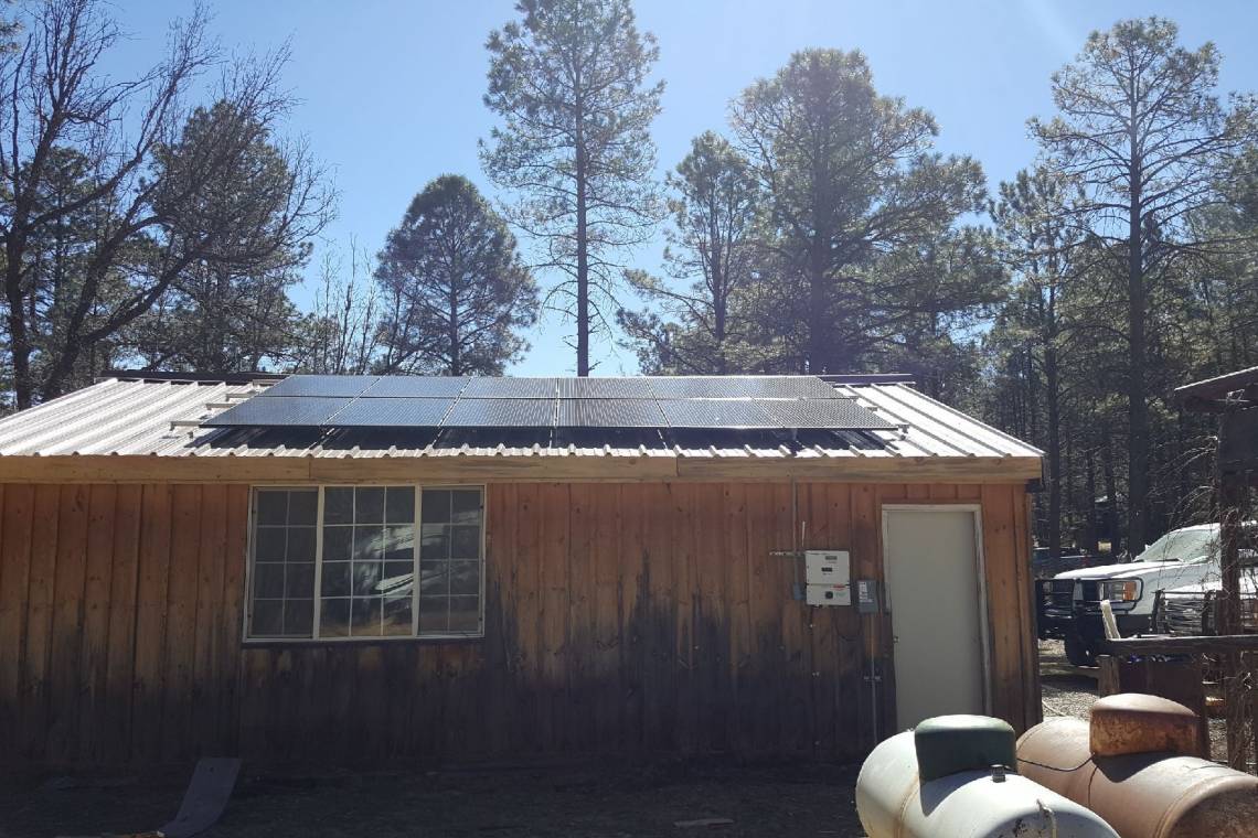 Rooftop Solar Power System in Cloudcroft NM