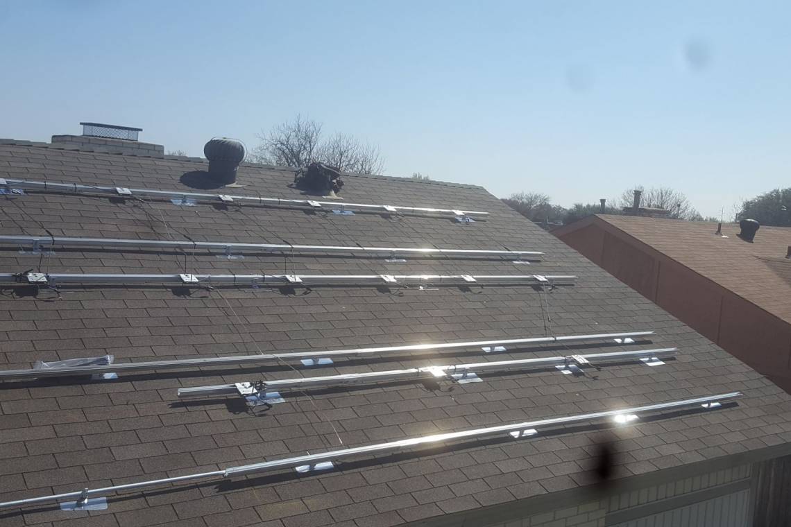 Solar Install Layout in Garland TX