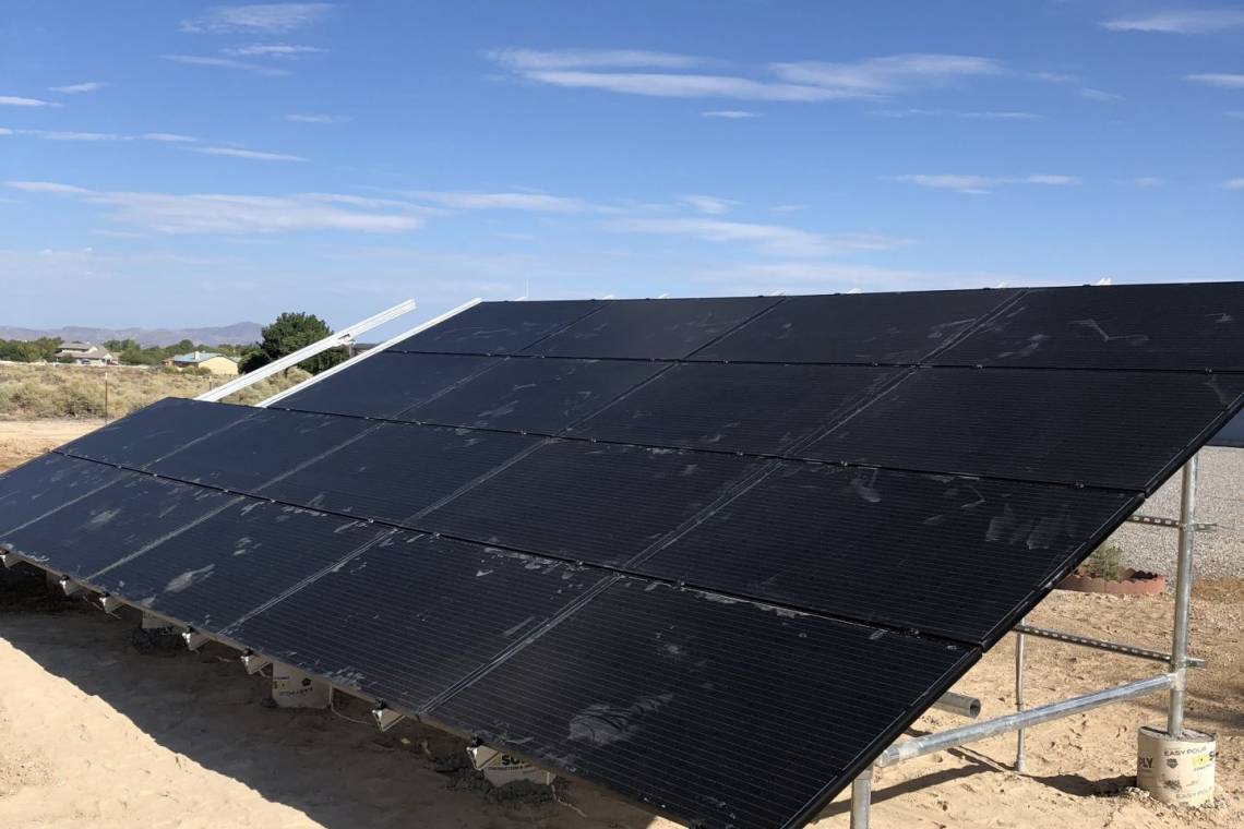Solar Panel Array in Pahrump NV