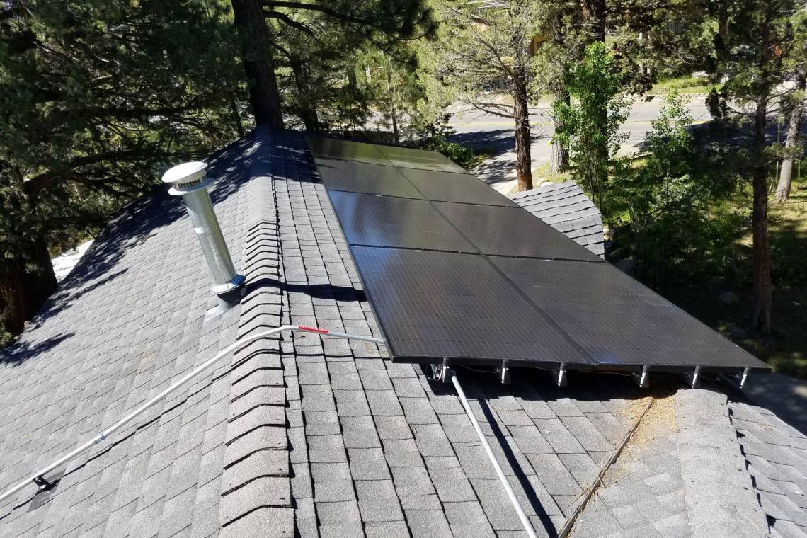 Composition Shingle Roof Mount in South Lake Tahoe, CA (3.7 kW) - 2