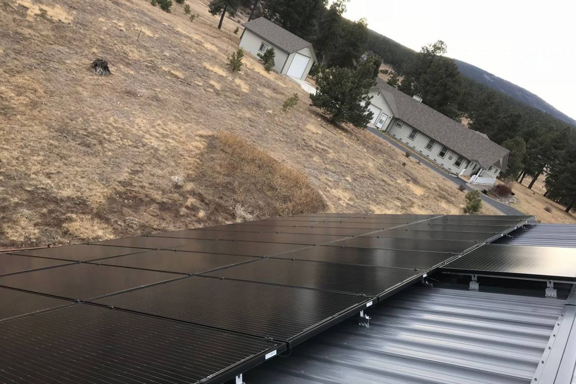 Solar Energy System in Pagosa Springs, CO - Roof Mount Installation