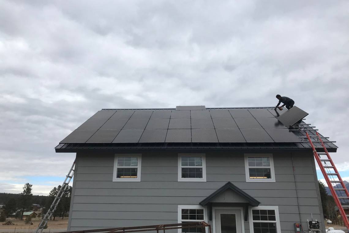 Solar Energy System in Pagosa Springs, CO - SolarWorld Panels